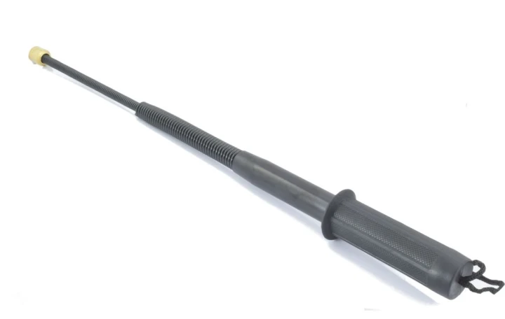 PAŁKA_TELESKOPOWA_SPRĘŻYNOWA_50cm_BATON_DO OBRONY_SPRĘŻYNA_GIĘTKA_CZARNA