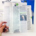 Lupa do czytania karta A4 szkło powiększające soczewka fresnela 3x