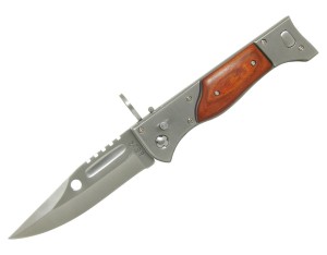Nóż ak 47 bagnet sprężynowy 27cm duży taktyczny etui
