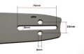 Prowadnica do piły spalinowej 2x łańcuchy 0,325” 16" 40cm 66zp