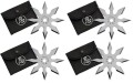 Nóż rzutka shuriken 8R silver 4szt etui oryginał