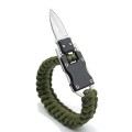 Bransoletka paracord nóż outdoor survival JL108