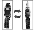 Bransoletka paracord nóż outdoor survival JL108