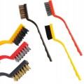 Szczotka druciana zestaw 3 szczotek technicznych stal mosiądz nylon