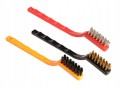 Szczotka druciana zestaw 3 szczotek technicznych stal mosiądz nylon