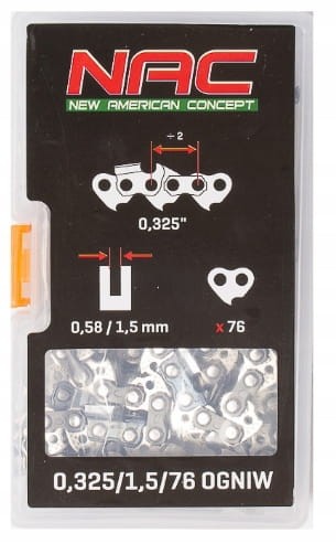 Łańcuch do piły spalinowej NAC 20" 76 ogniw 325" 1,5 CST61-50AC 