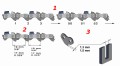 Prowadnica do piły spalinowej 1x łańcuch 0,325” 16" 40cm 66zp ORYGINAŁ NAC