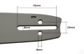 Prowadnica do piły spalinowej 2x łańcuch 0,325” 15" 45cm 64ZP komplet