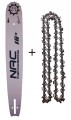 Prowadnica do piły spalinowej NAC 1x łańcuch TC 0,325” 16" 40cm 66zp 