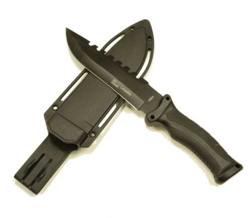 Nóż taktyczny wojskowy DROP POINT A0003 długi 30 cm z pokrowcem ABS