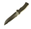 Nóż taktyczny wojskowy DROP POINT A0003 długi 30 cm z pokrowcem ABS