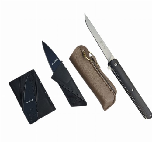 NÓŻ SCYZORYK DROP POINT KIESZONKOWY 215mm POCHWA NS1860 + KARTA SURVIVAL