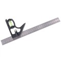 Kątownik stolarski wielofunkcyjna linijka stolarska poziomica z rysikiem 30cm
