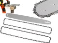 Prowadnica do piły spalinowej NAC 2x łańcuch SKOK 325 22" 63cm Długa