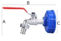 Kran do mauzera zawór adapter do zbiornika 1/2” komplet 9 elementów