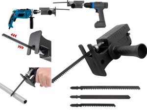 WYRZYNARKA PIŁA SZABLASTA DO WKRĘTARKI ADAPTER PRZYSTAWKA DO WIERTARKI