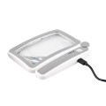  Lupa do czytania 4x dla seniora podświetlenie led z akumulatorem USB 