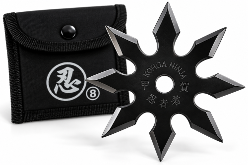RZUTKA SHURIKEN 8 RAMION DO RZUCANIA CZARNA ORYGINAŁ.png