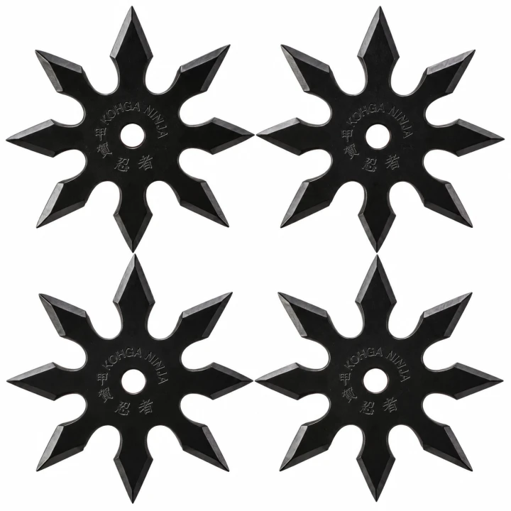 RZUTKA SHURIKEN 8 RAMION DO RZUCANIA CZARNA ORYGINAŁ 3.png