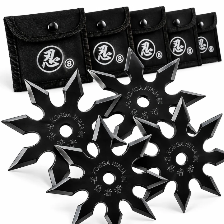 RZUTKA SHURIKEN 8 RAMION DO RZUCANIA CZARNA ORYGINAŁ 6.png