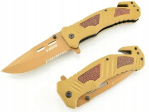 NÓŻ SCYZORYK RATOWNICZY WOJSKOWY CAMEL N91 MOCNY